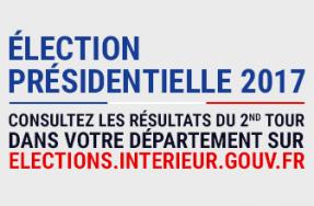 Résultats du 2sd tour des élections présidentielles – Scrutin du 7 mai 2017