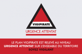  le plan Vigipirate est relevé au niveau Urgence Attentat sur l’ensemble du territoire national
