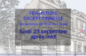 Fermeture exceptionnelle des services de l’État en Lozère ce lundi 23 septembre 2019 après-midi