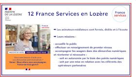 Valérie Hatsch, Préfète de la Lozère, inaugure deux espaces France Services