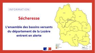 L’ensemble des bassins versants du département de la Lozère entrent en alerte