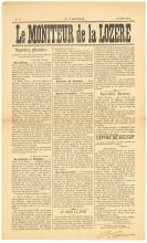 Article - Le Moniteur de la Lozère, 25 août 1914