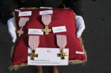 Cérémonie de remise de la Croix du combattants, de décorations et de récompenses à la caserne Pradeilles à Mende