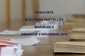 Résultats des élections partielles de Marvejols 1er tour Dimanche 8 novembre 2015